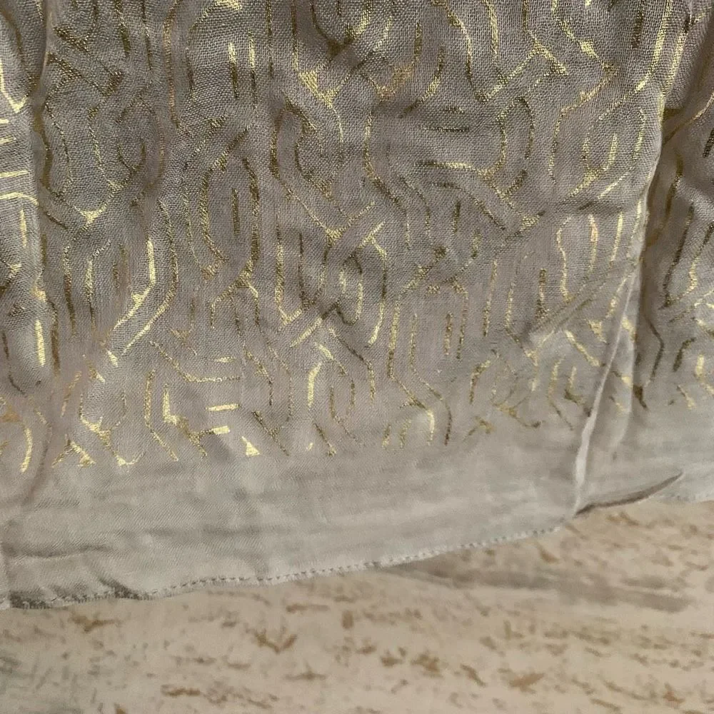 S&D Westwood scarf metallic trellis * small imperfection (1)